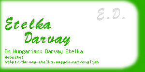 etelka darvay business card